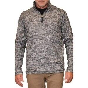 Vintage 1946 Micro-Fleece Quarter-zip Pullover Medium, Charcoal, New With Tags